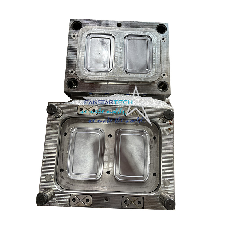 PP材質一次性盒子蓋子二合一 注塑模具 日用品模具注塑廠家